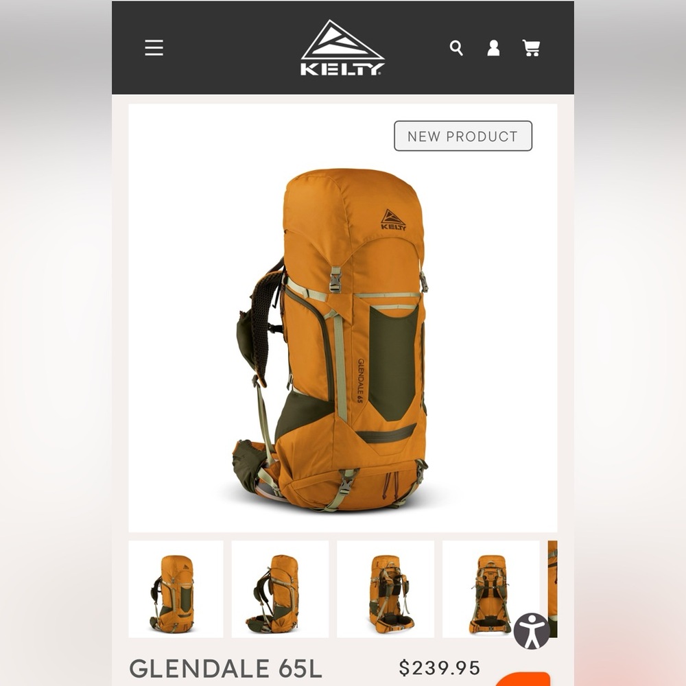 Brand new Kelty Glendale 65L